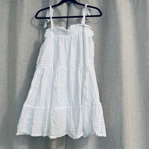 Sleeveless White Sundress